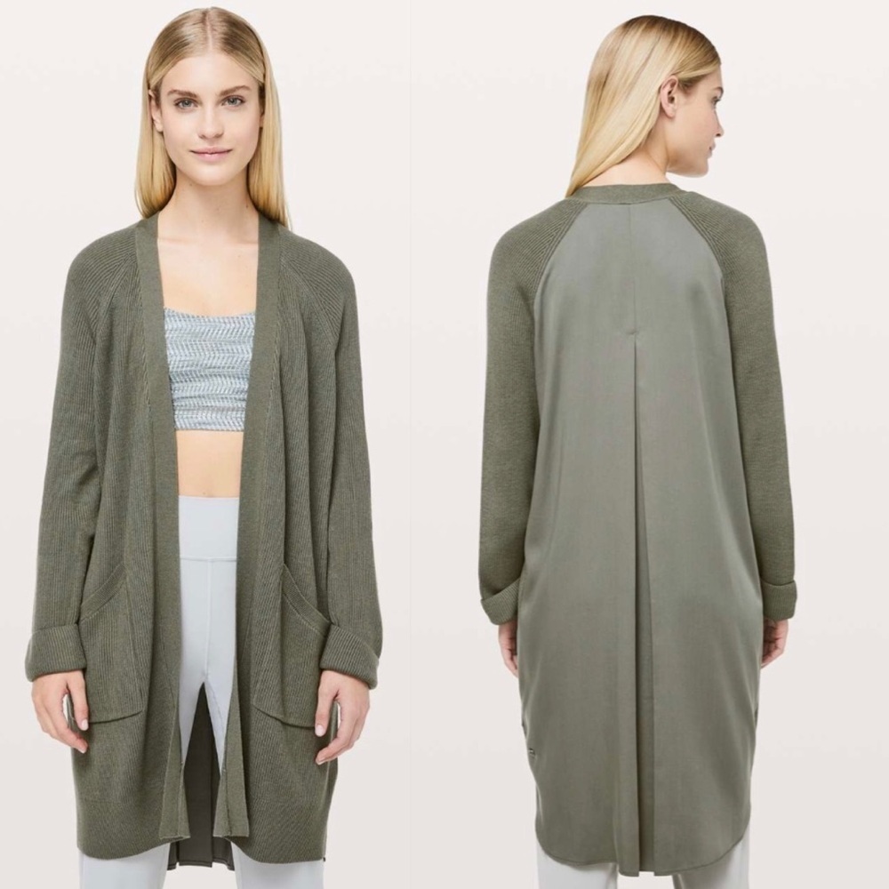 Lululemon Still At Ease Cashmere Wrap Grey Sage
